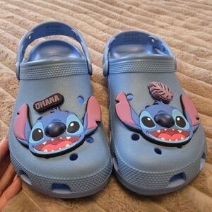 Blue Stitch CROCS